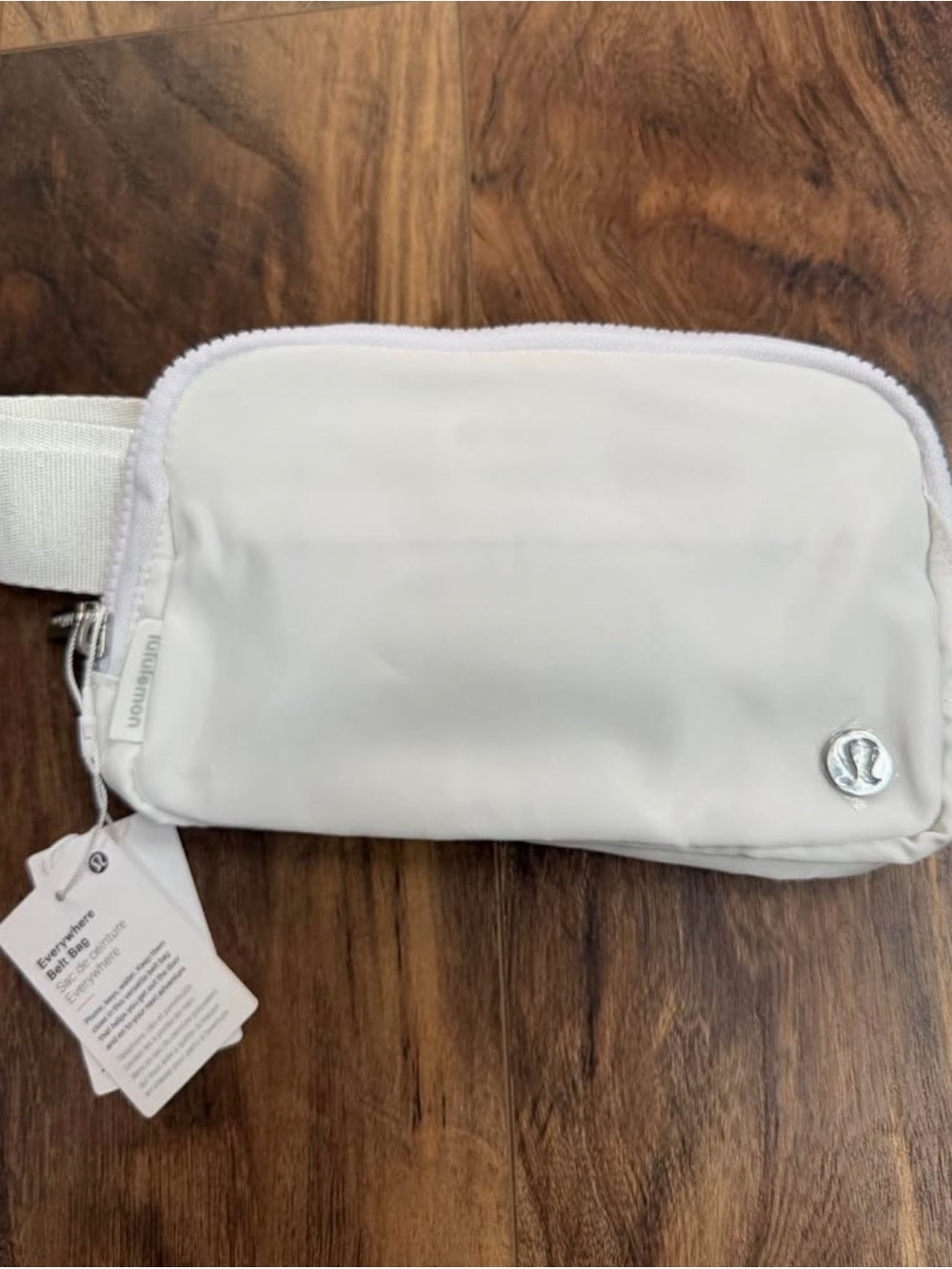 lululemon white Everywhere Belt Bag nwt